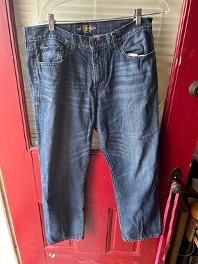 Lucky Brand Men's Dark Blue Straight Jeans